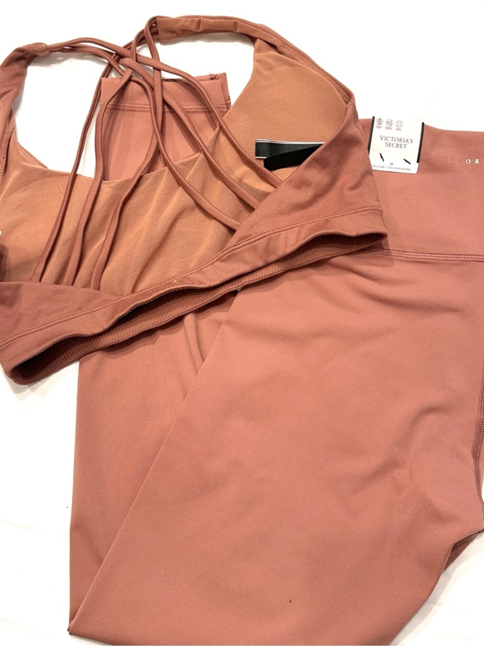 Victoria's Secret Rosewood Strappy Sports Bra & Leggings